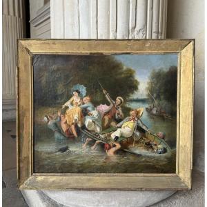 The Joys Of Boating, Signed Oil On Canvas, Circa 1880