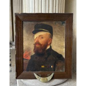 Portrait Of André Melchissédec, Soldier And Artist, Dated 1915