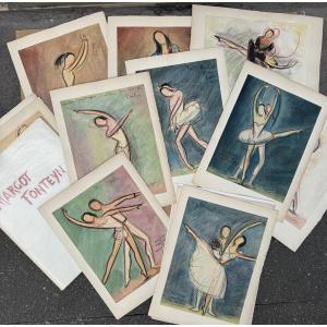 Margot Fonteyn, 14 Drawings By Jean Target In 1948