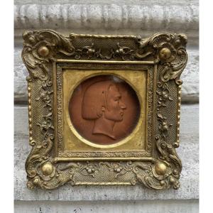 Franz Liszt, Medallion By Antoine Bovy 1840