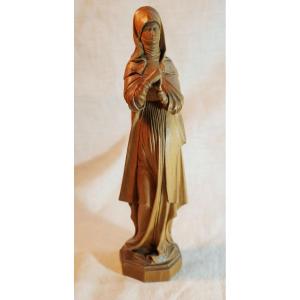 Virgin Of Nuremberg Religious Wooden Sculpture Rev25scu001