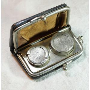 Louis d'Or Coin Case With Two Compartments, Covered In Leather, In The Shape Of A Coin Purse Ber25lou001 