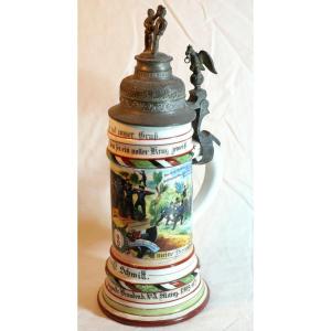 German Reservist's Tankard, 3rd Foot Artillery Regiment, 1905-07, Scn25cho002