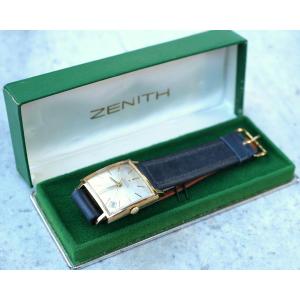 Zenith Men's Gold-plated Automatic Square 17-jewel Wristwatch With Perfect Accuracy.
