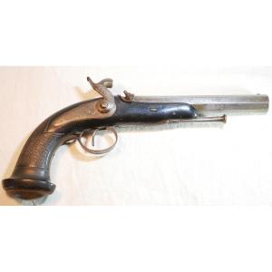 Pistolet d'Officier Percussion Calibre 14 Mm Fabrication De Liège 1830 - XIX Lis26pis001
