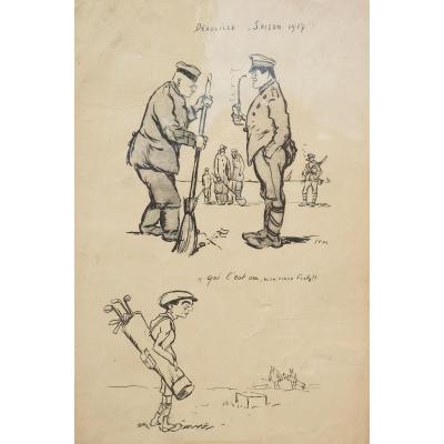 Sem Double-sided Lithographed Plate And Enhanced Color, From The Album Of Sem Deauville