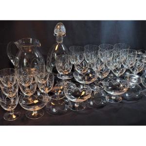 Large Part Of French Cut Crystal Service - End XIX Beginning XXIth