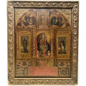 Painting 17th José Robledo Spanish School Of Antequera And Seville 