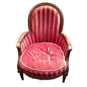 Louis XVI Bergère Chair Stamped P. Bernard