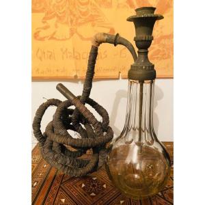19th Century Crystal And Bronze Hookah