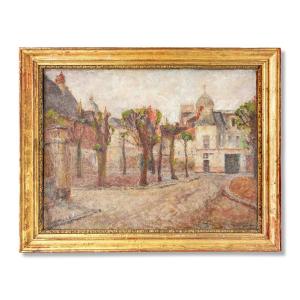 Landscape Oil Painting On Canvas Signed Maurice Mathurin (1884–1965) And Dated 1940