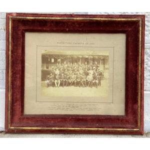 Large Photograph Of Foreign Missions During Army Maneuvers 1900