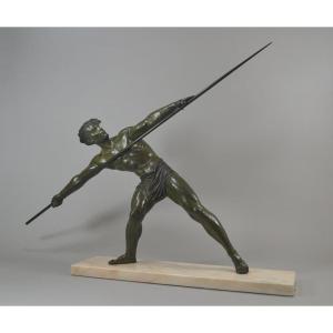 Dh. Chiparus Impressive Javelin Thrower.