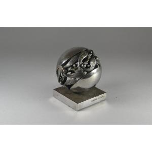 Mistletoe Ball Edgar Brandt Paperweight Edgar Brandt (1880-1960)