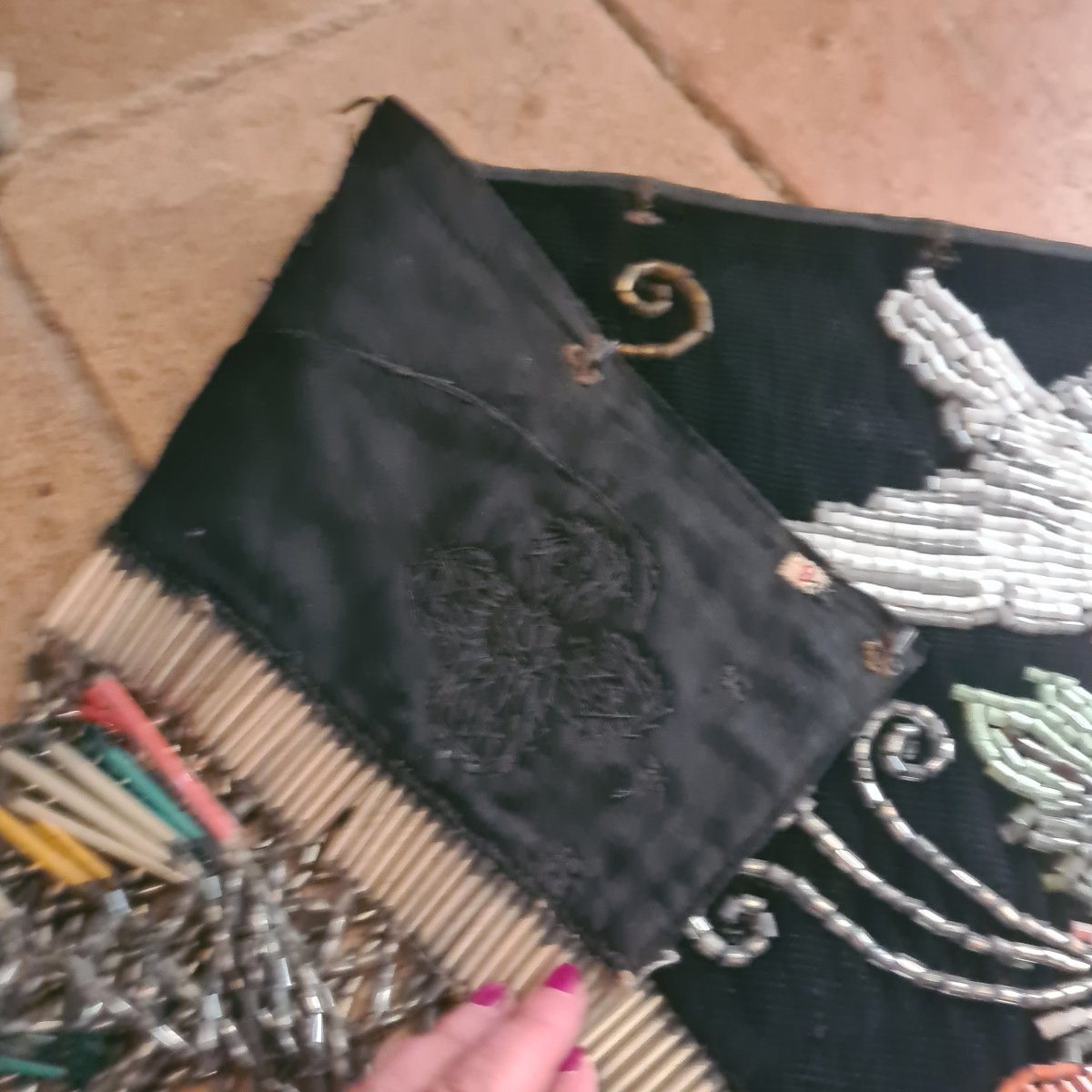 Decorazione per cavallo ricamata con perline di vetro-photo-4