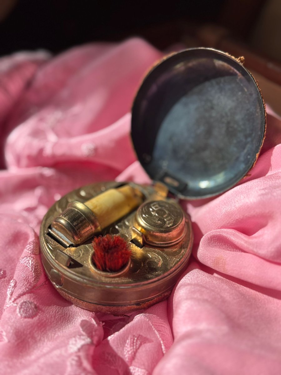 Antico calamaio in miniatura da viaggio-photo-2