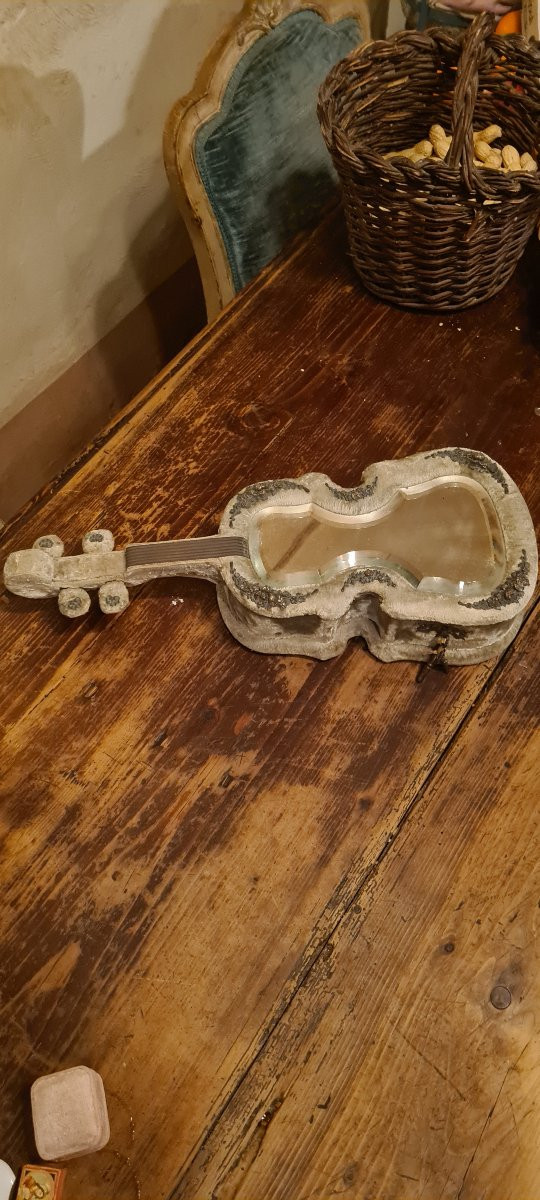 Antico scatola in veluto con carillon-photo-2