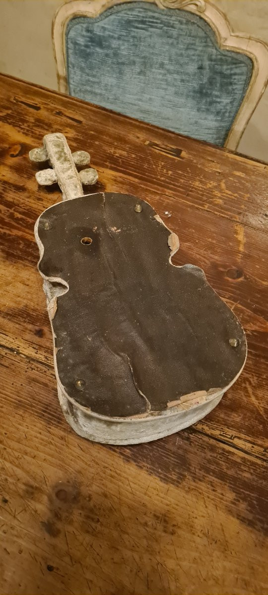 Antico scatola in veluto con carillon-photo-2