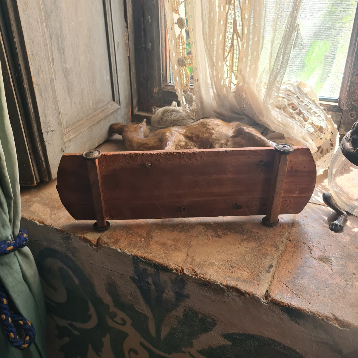 Antico giocattolo camello in carta pesta-photo-3