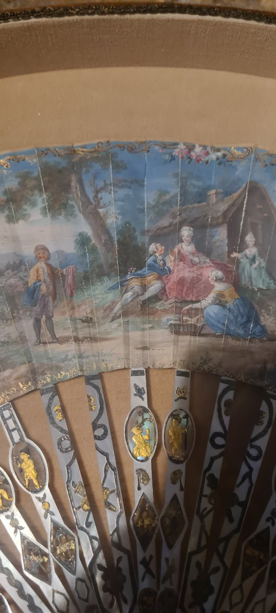 Ventaglio del 700 dipinto-photo-2