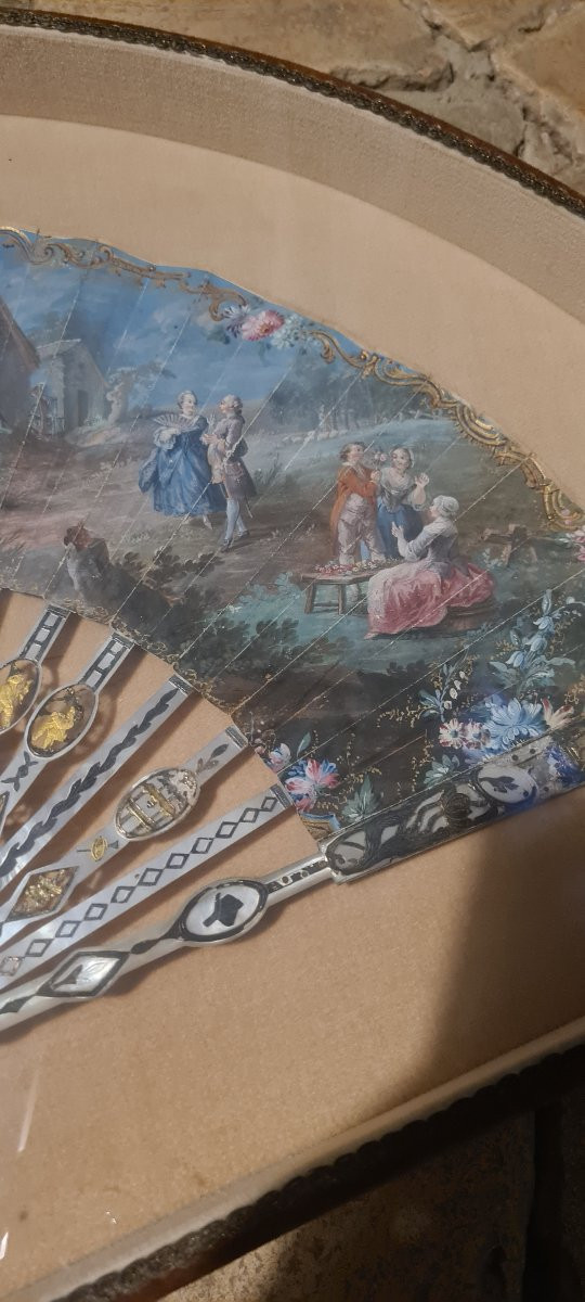 Ventaglio del 700 dipinto-photo-3