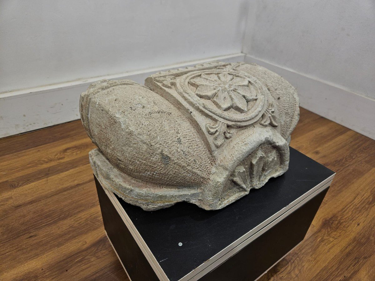 Mensola in pietra scolpita - XVIII Sec.-photo-3