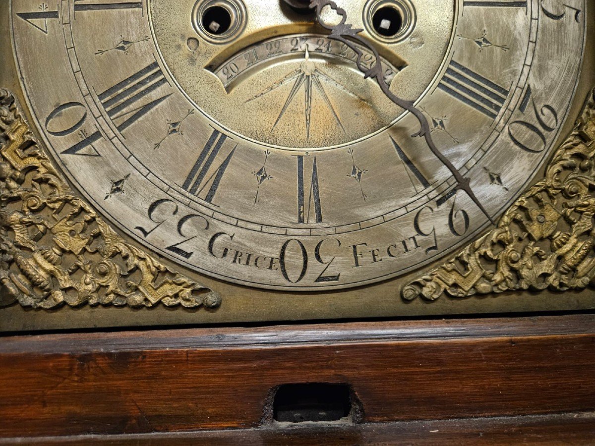 Orologio a pendola Olandese intarsiato - Primi anni XIX Sec.-photo-5