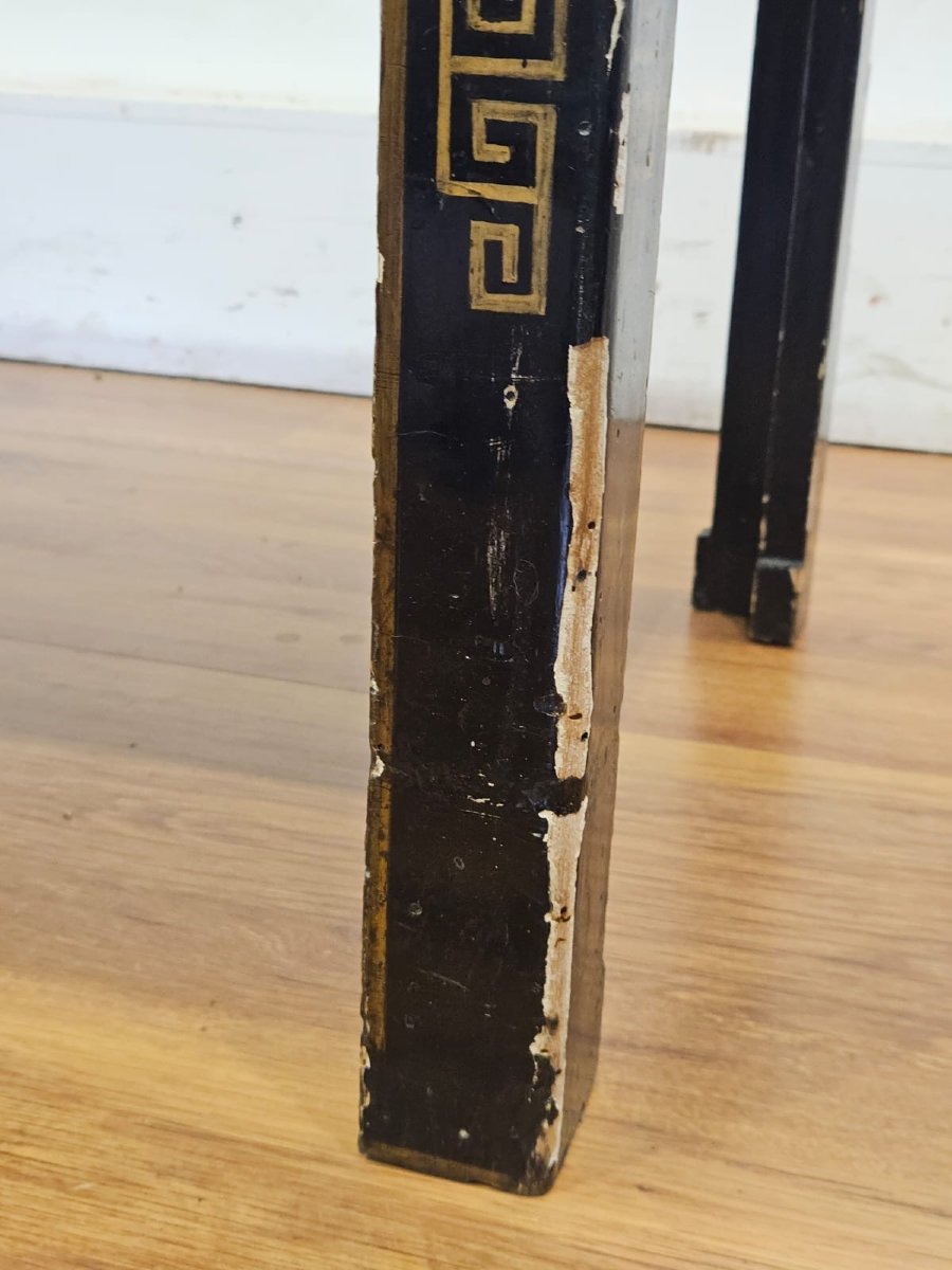 tavolino da salotto laccato con dettagli Orientali - 1930 c.a.-photo-7