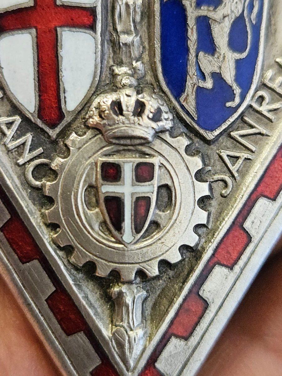Placca smaltata originale "Coppa Milano Sanremo 1930"-photo-2