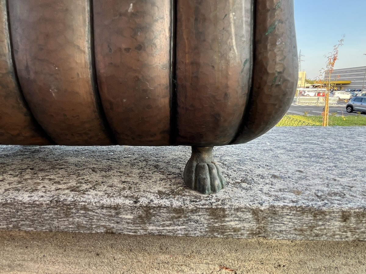 Fioriere Antiche in Rame – Set di 4 Pezzi-photo-2
