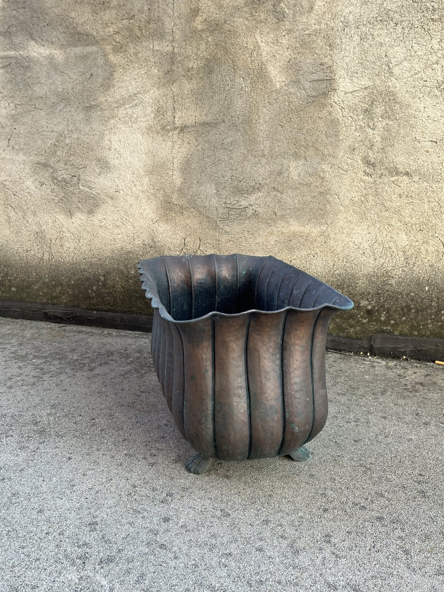 Fioriere Antiche in Rame – Set di 4 Pezzi-photo-6