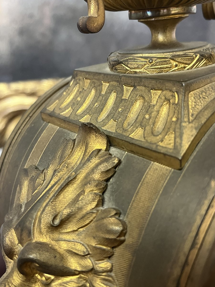 Orologio in bronzo dorato - Seconda metà XIX Sec.-photo-3