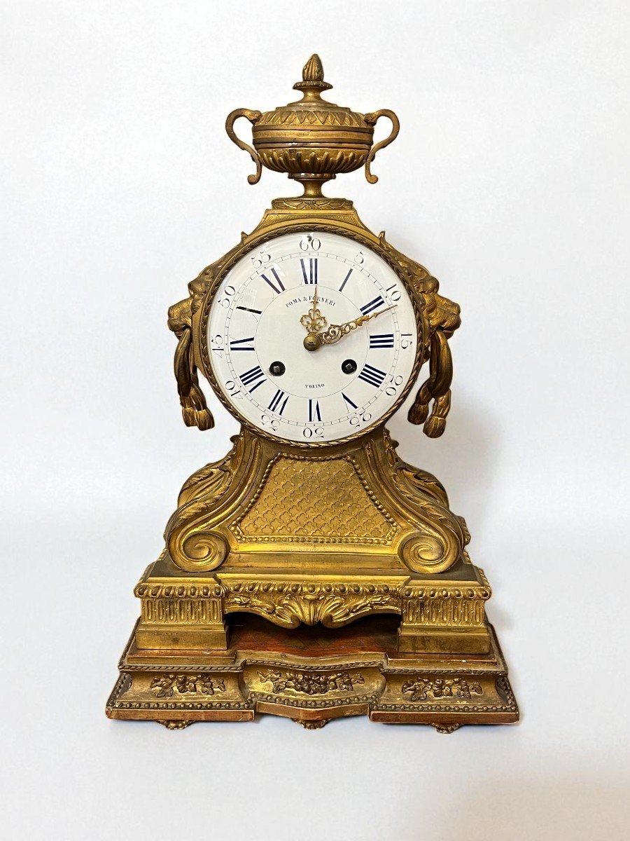 Orologio in bronzo dorato - Seconda metà XIX Sec.