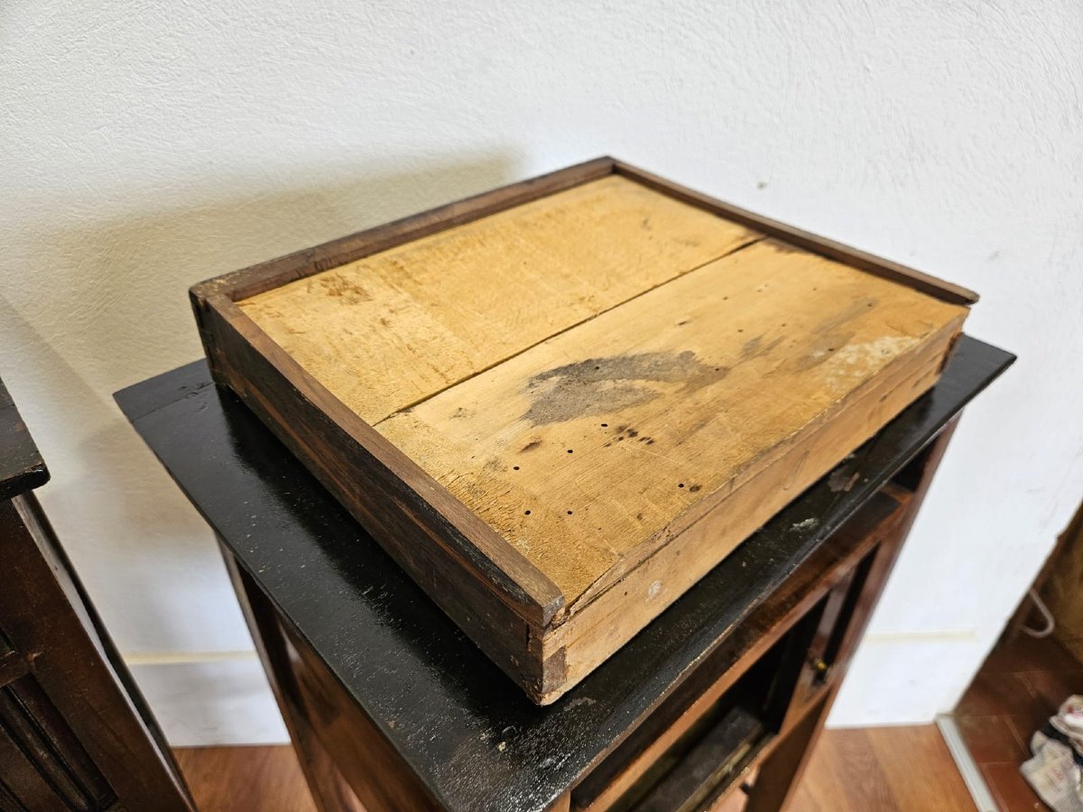 Coppia di comodini in noce - inizio XIX Sec.-photo-1