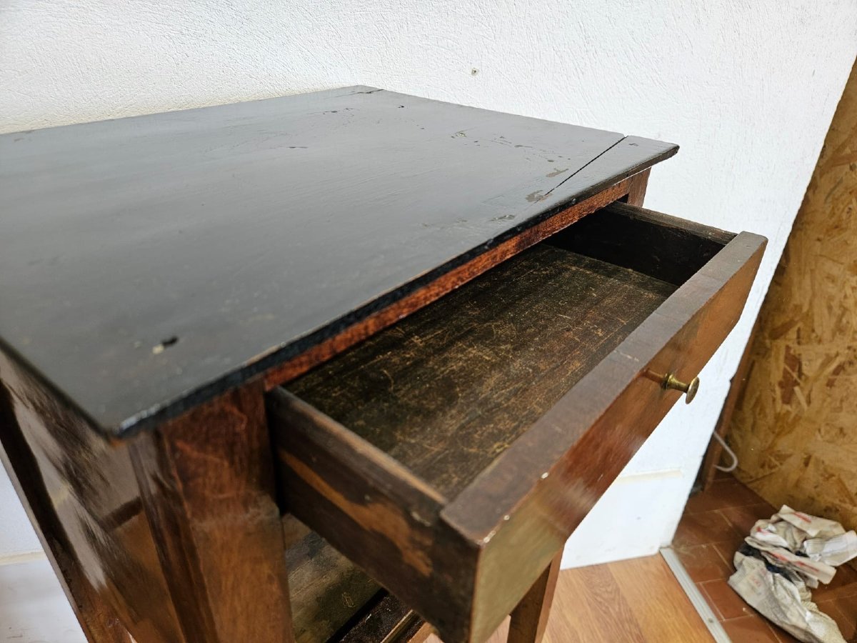 Coppia di comodini in noce - inizio XIX Sec.-photo-6