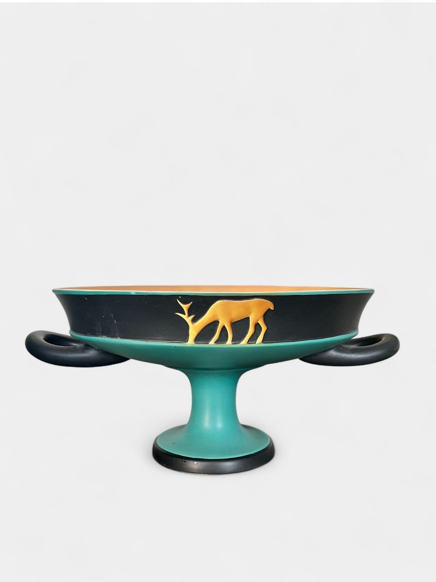 Alzata italiana in ceramica Art Déco – Vibi, anni ’30