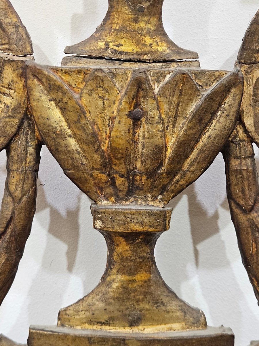 Specchiera Piemontese in Legno Dorato a Mecca, Fine XVIII Secolo-photo-8