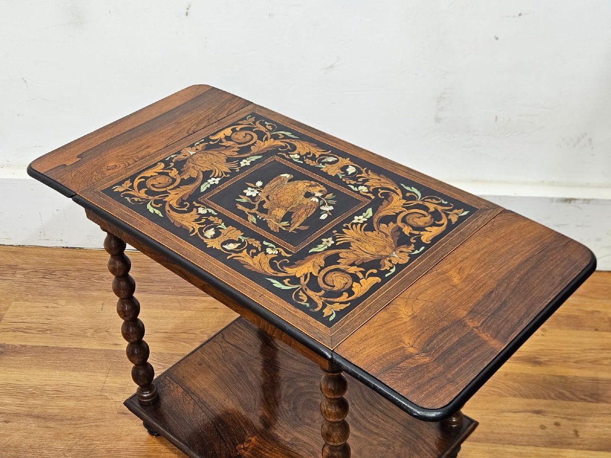 Tavolino antico fiorentino – Bottega Falcini, XIX secolo-photo-3