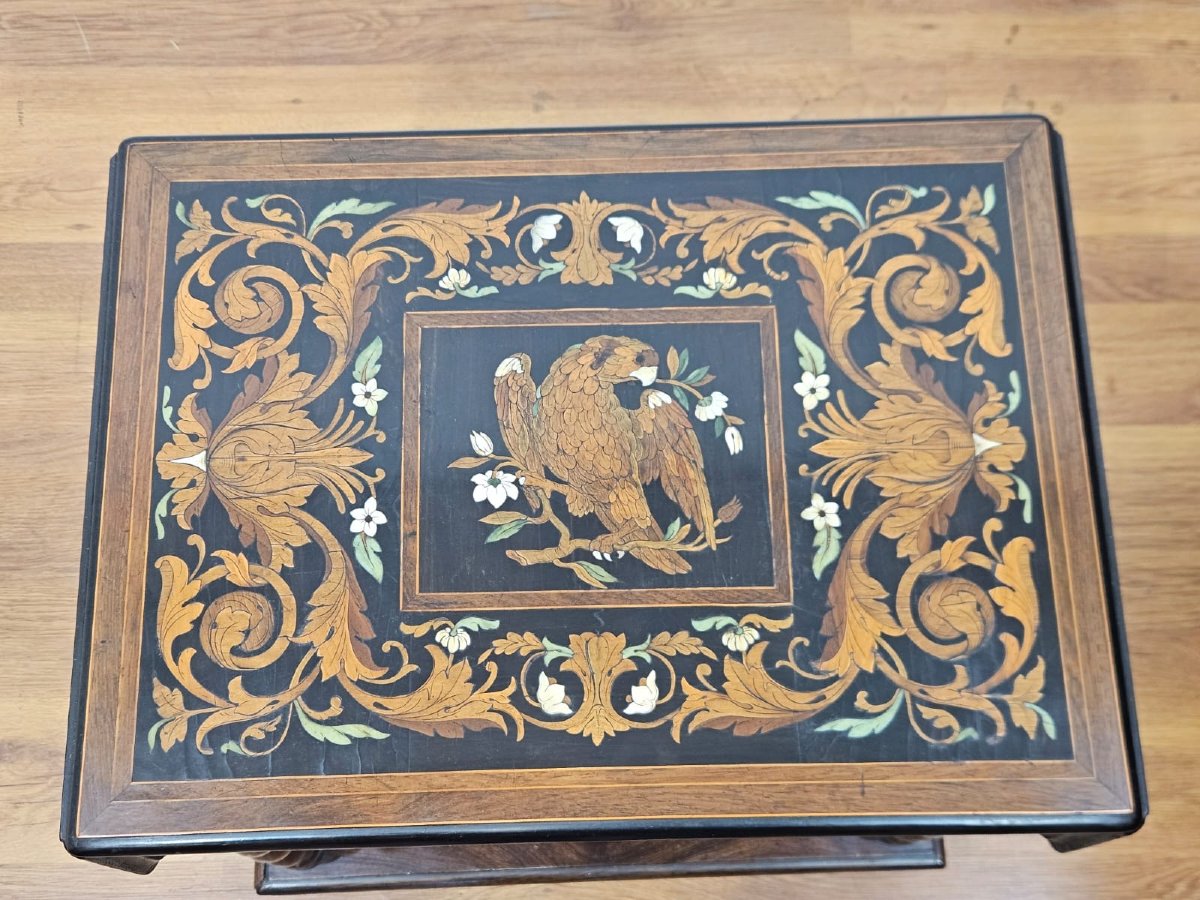 Tavolino antico fiorentino – Bottega Falcini, XIX secolo-photo-2