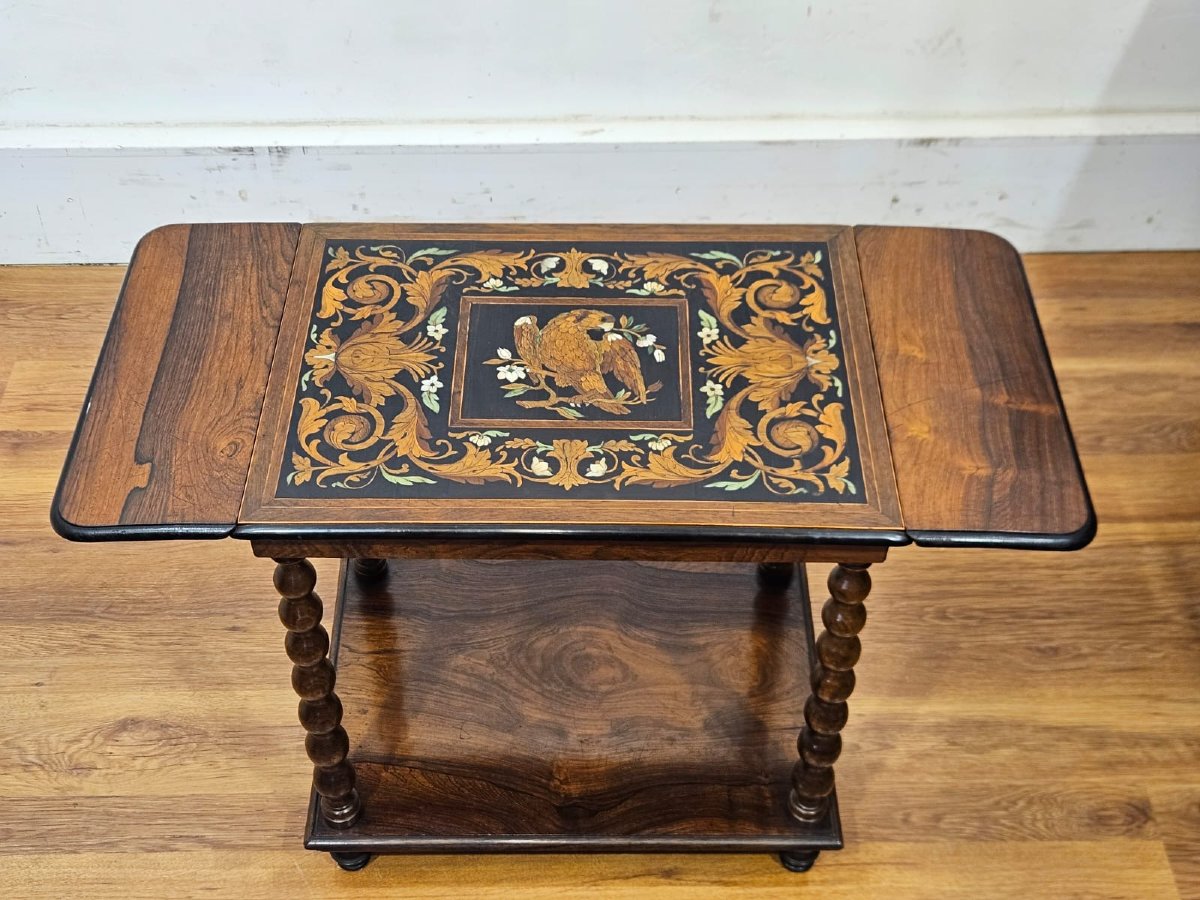 Tavolino antico fiorentino – Bottega Falcini, XIX secolo-photo-3
