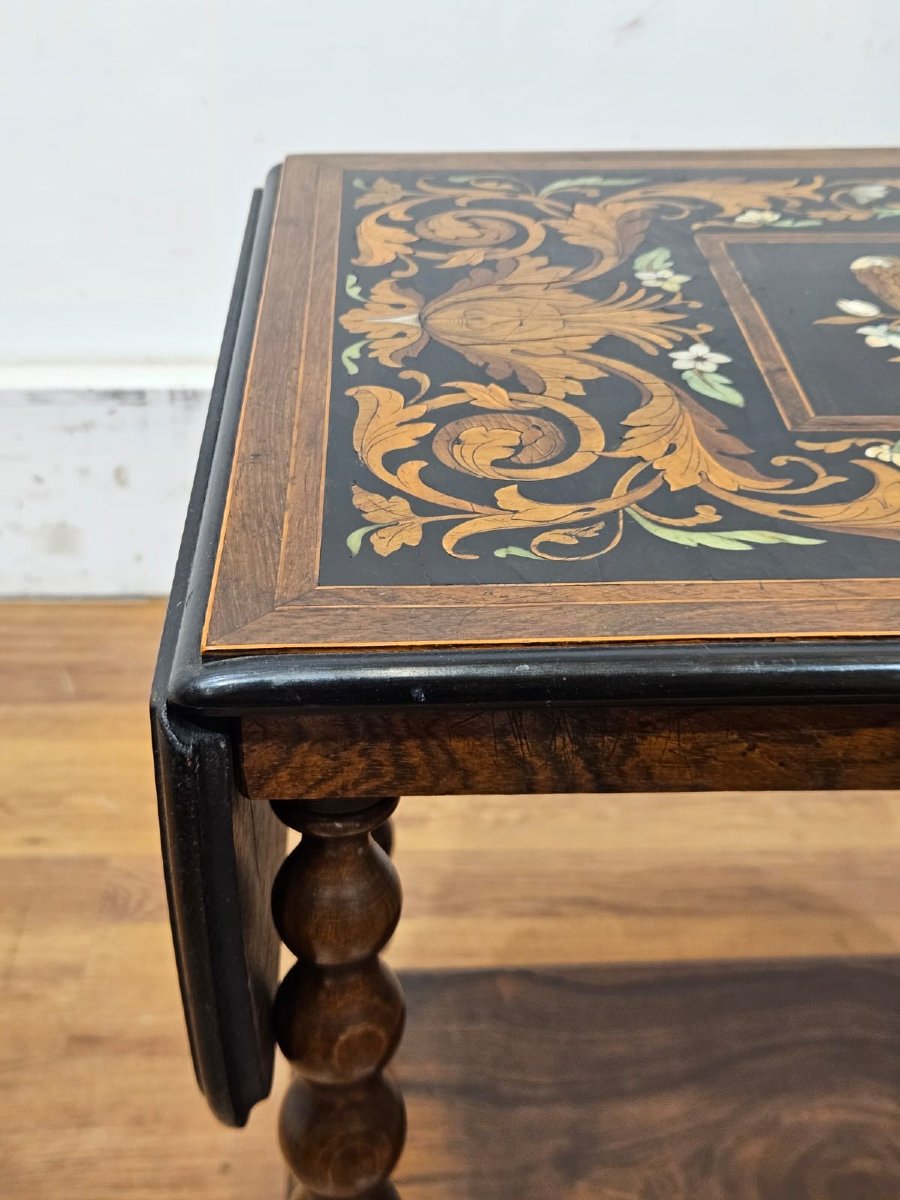 Tavolino antico fiorentino – Bottega Falcini, XIX secolo-photo-5