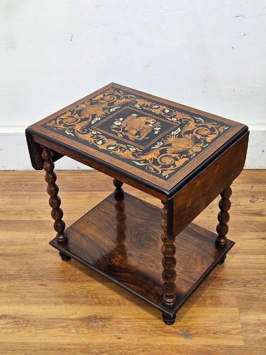 Tavolino antico fiorentino – Bottega Falcini, XIX secolo-photo-6