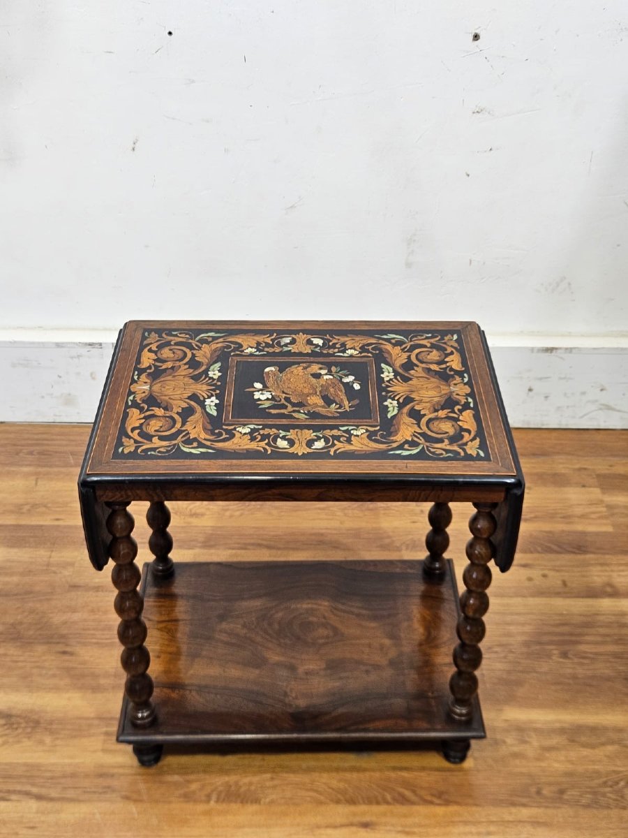 Tavolino antico fiorentino – Bottega Falcini, XIX secolo-photo-7