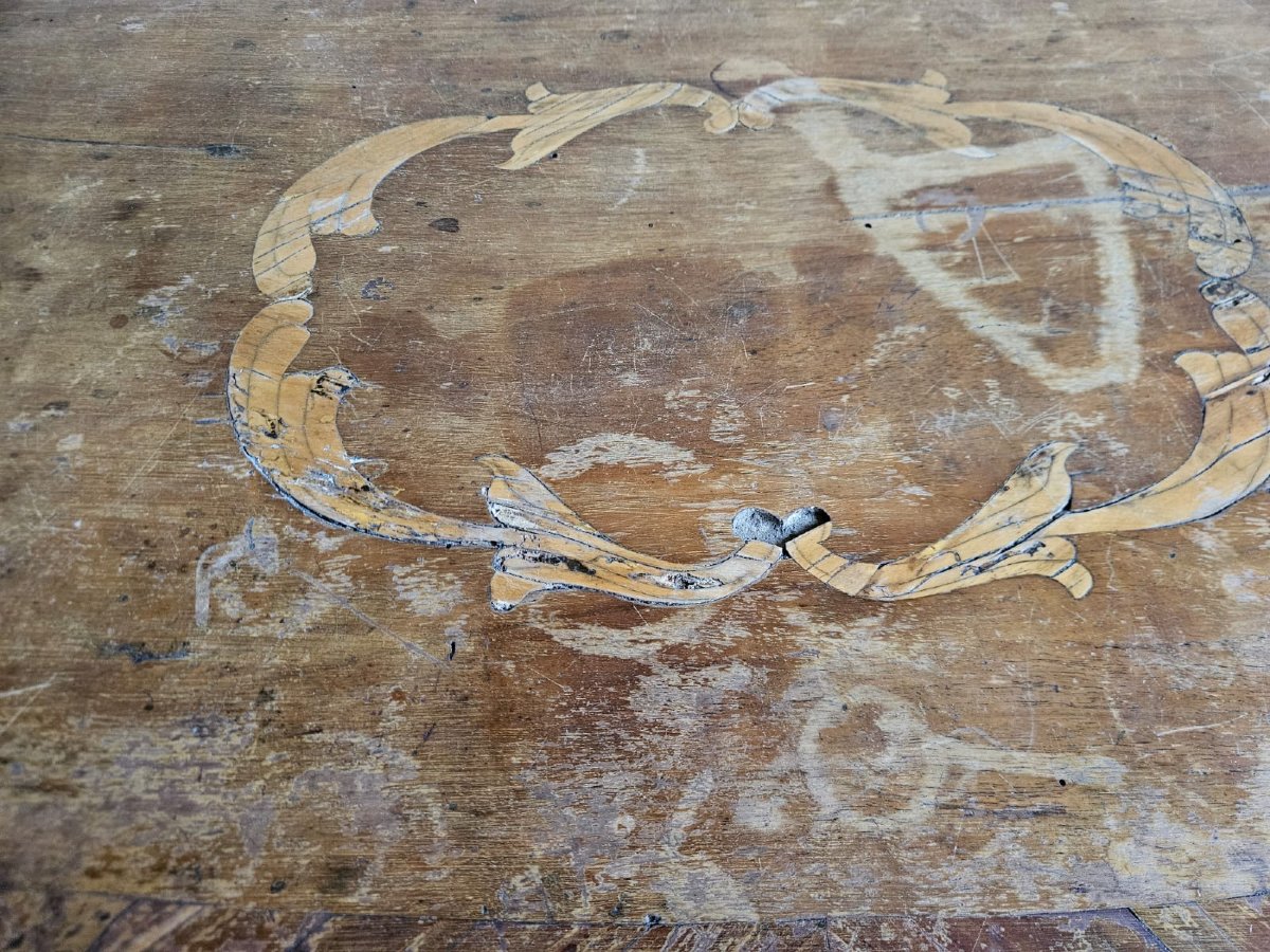 Cassettone intarsiato in noce – XVIII secolo, Piemonte-photo-6