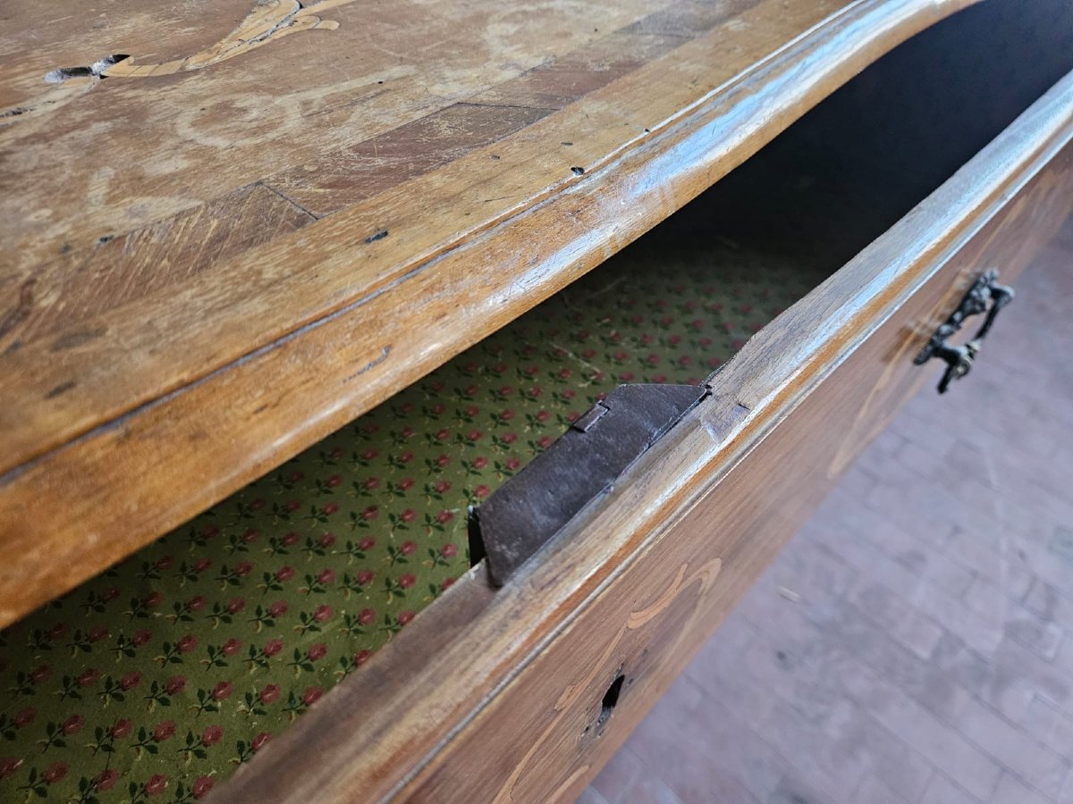 Cassettone intarsiato in noce – XVIII secolo, Piemonte-photo-8