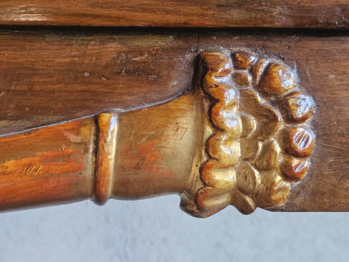 Divanetto Impero con seduta in paglia di Vienna-photo-4