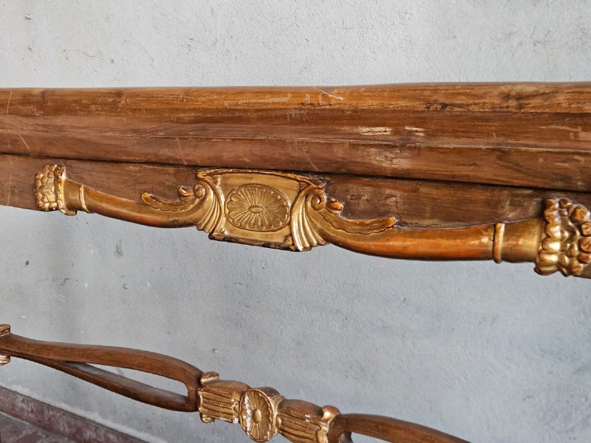 Divanetto Impero con seduta in paglia di Vienna-photo-6