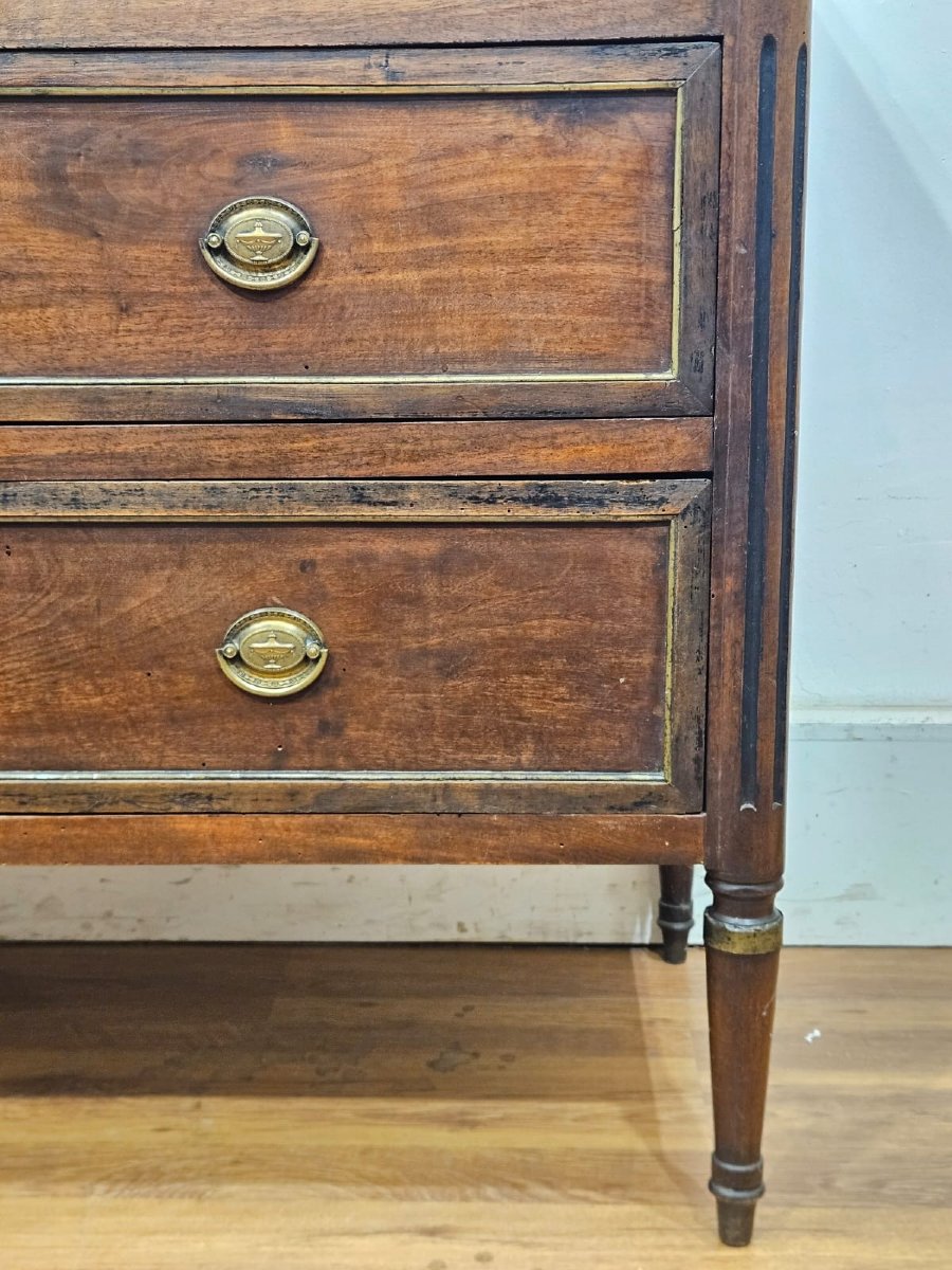 Cassettone Luigi XVI in noce – Piemonte, fine XVIII secolo-photo-2