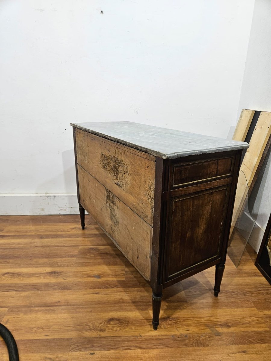 Cassettone Luigi XVI in noce – Piemonte, fine XVIII secolo-photo-3