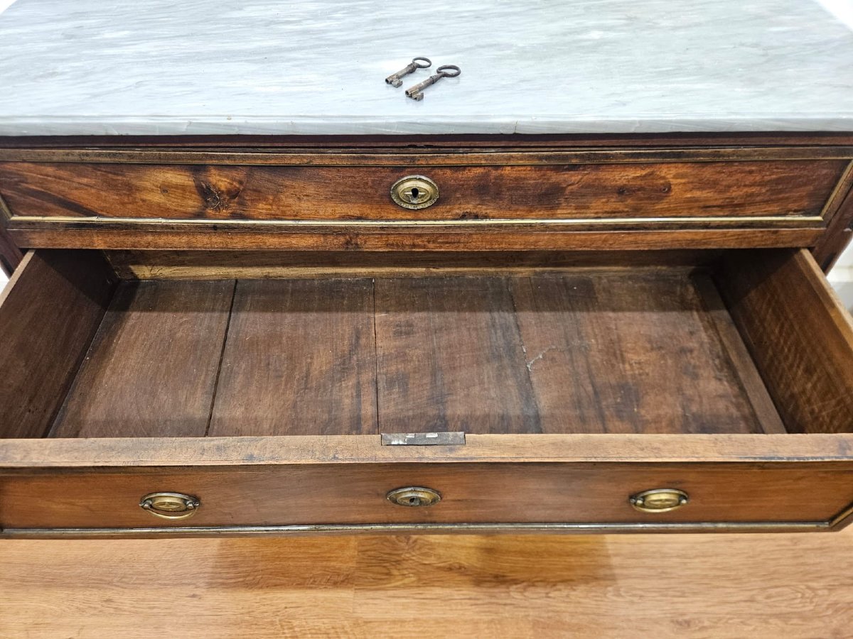 Cassettone Luigi XVI in noce – Piemonte, fine XVIII secolo-photo-7